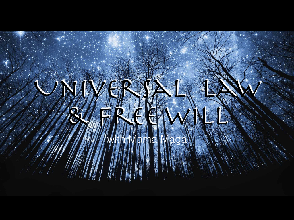 Universal Law &amp; Free Will. with Mama-Maga