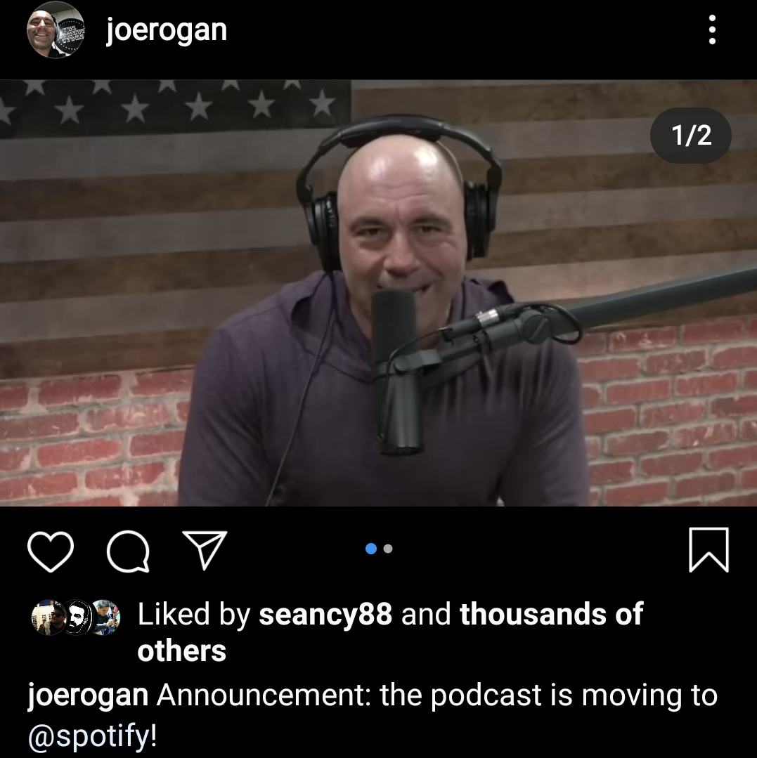 Spotify Makes Exclusive Deal for All Joe Rogan Content - What's Next for Internet Creators?