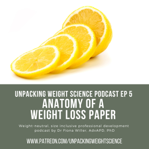 Ep 5 Anatomy of a weight loss paper