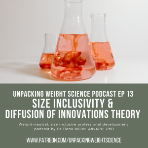 Ep 13 Size Inclusivity and Diffusion of Innovations Theory