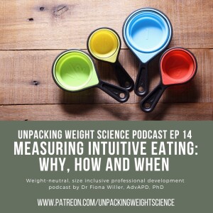 Ep 14 Measuring Intuitive Eating: Why, How and When