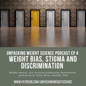 Ep 4 Weight Bias, Stigma and Discrimination