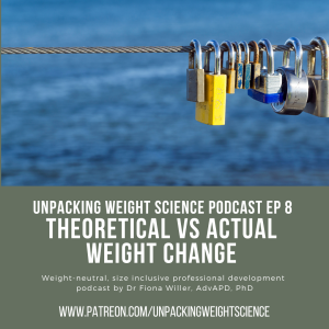 Ep 8 Theoretical vs Actual Weight Change: Industrialised Wishful Thinking