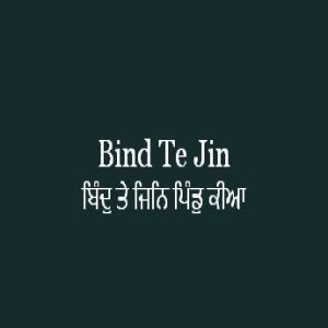 Bind Te Jin Pind Kia (Sri Guru Granth Sahib Page 481)