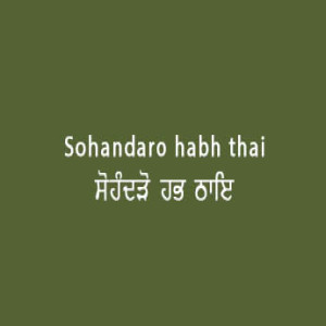 ਸੋਹੰਦੜੋ ਹਭ ਠਾਇ (Sri Guru Granth Sahib Page 80)