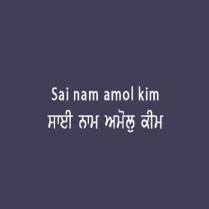 Sai Naam Amol (Sri Guru Granth Sahib Page 81)