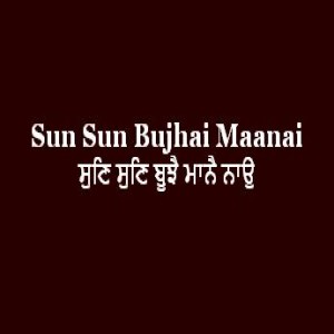 ਸੁਣਿ ਸੁਣਿ ਬੂਝੈ ਮਾਨੈ ਨਾਉ (Sri Guru Granth Sahib Page 152)