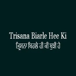 Trisana Biarle Hee Ki Bujhi He (Sri Guru Granth Sahib Page 213)