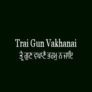 Trai Gun Vakhanai Bharam Na Jai (Sri Guru Granth Sahib Page 231)