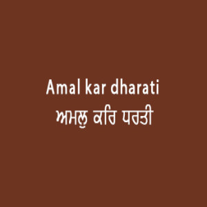 ਅਮਲੁ ਕਰਿ ਧਰਤੀ (Sri Guru Granth Sahib Page 24)