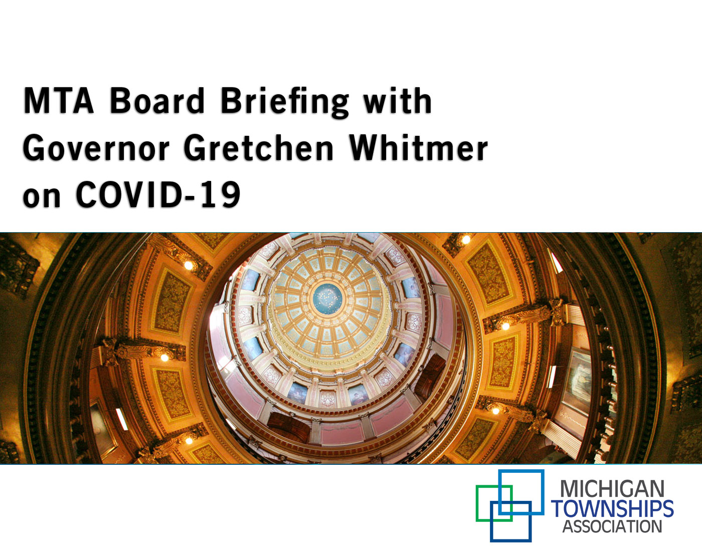 MTA Board Briefing with Governor Gretchen Whitmer on COVID-19
