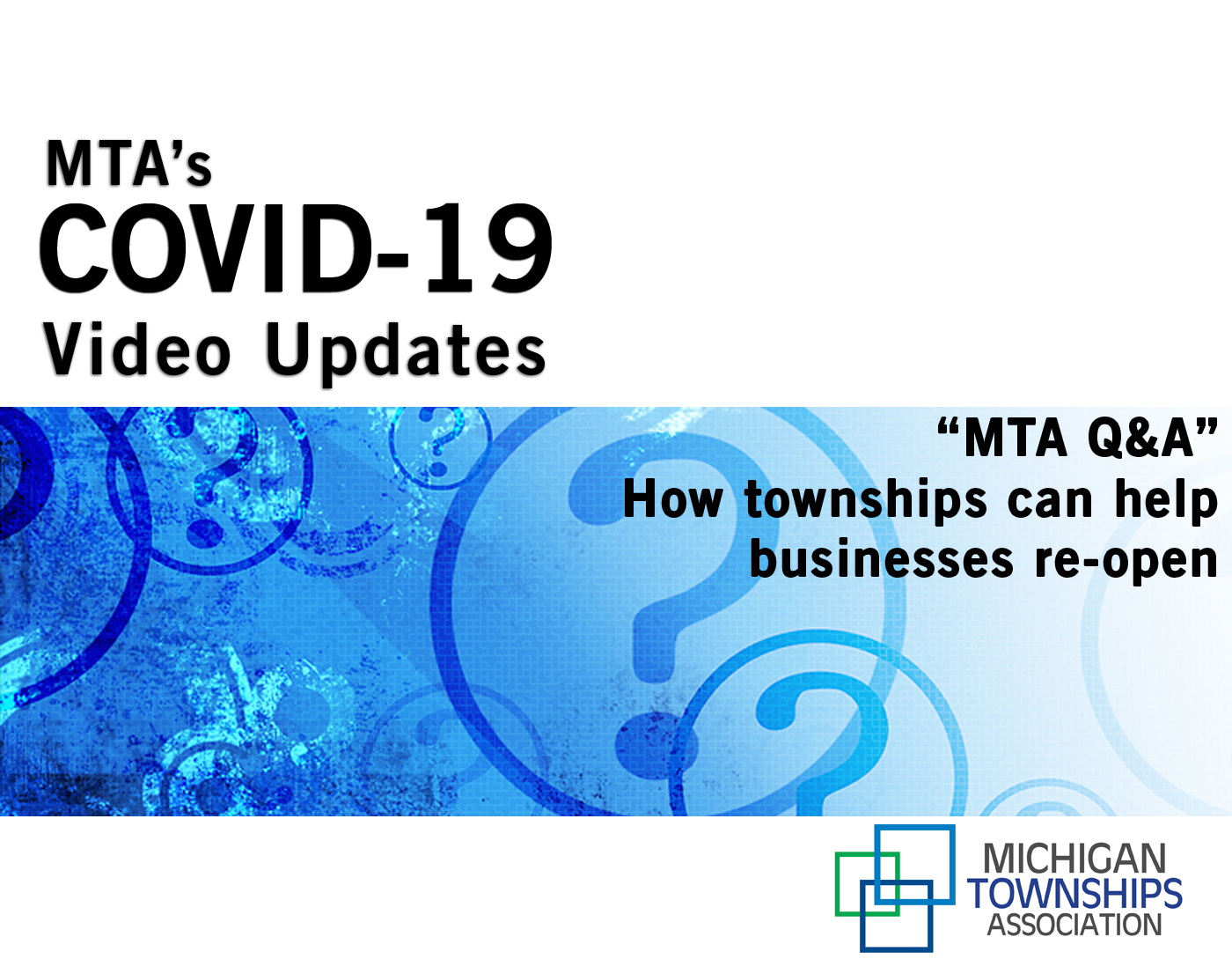 MTA Q&A: How townships can help businesses re-open (audio-only)