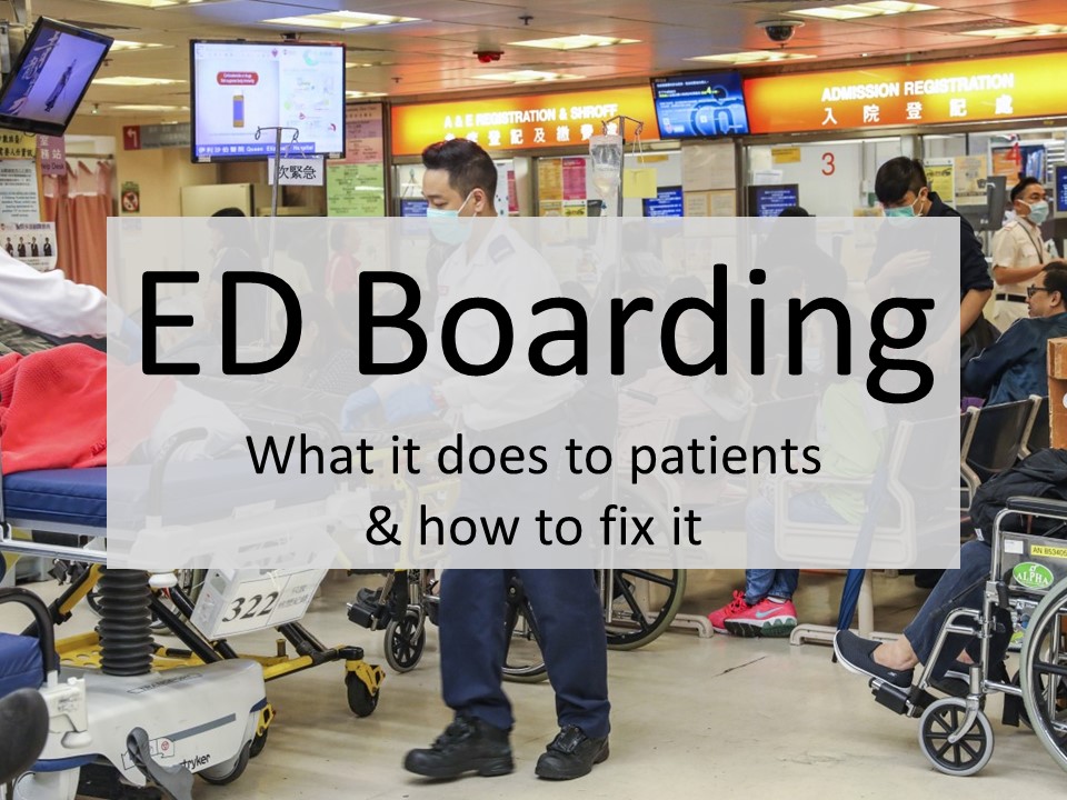Boarding in the ED- what it does to patients & how to fix it
