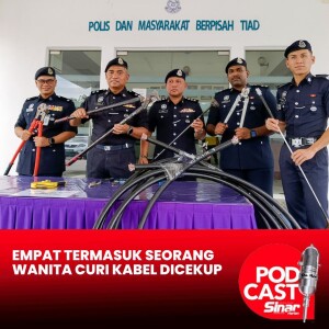 Empat termasuk seorang wanita curi kabel dicekup