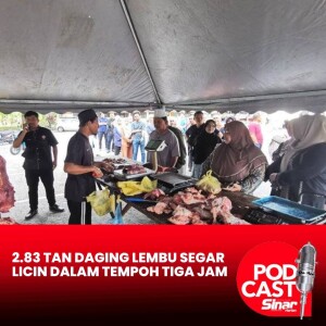 2.83 tan daging lembu segar licin dalam tempoh tiga jam