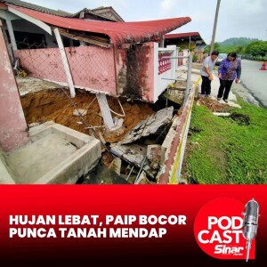 Hujan lebat, paip bocor mungkin punca tanah mendap