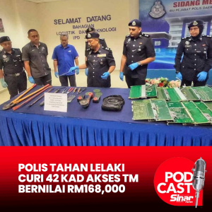 Polis tahan lelaki curi 42 kad akses TM bernilai RM168,000