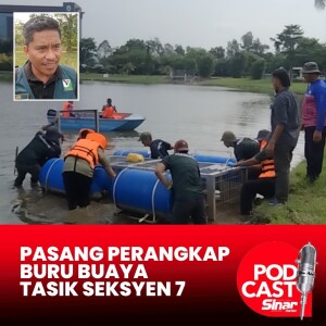 Perhilitan pasang dua perangkap, buru buaya di Tasik Shah Alam Seksyen 7