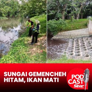 Sungai Gemencheh bertukar hitam