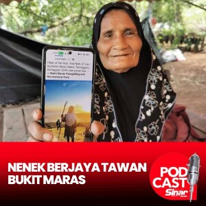 Nenek 20 cucu berselipar tawan puncak Bukit Maras