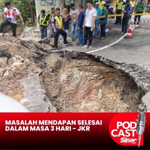 Kerja baiki lubang benam, ambil masa tiga hari