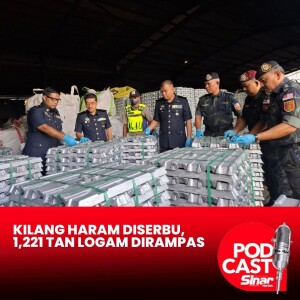 Kilang haram diserbu, 1,221 tan logam cecah RM10 juta dirampas