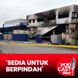 Kilang cat terbakar, penduduk sedia berpindah