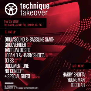 Episode 57 - Technique Takeover - The Cause London - No Concept Warm Up Mix