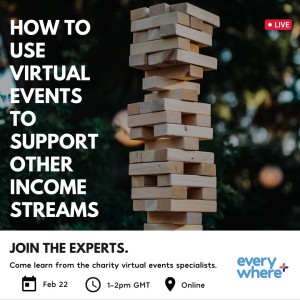 How to use virtual events to support multiple income streams