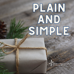 ”Plain & Simple” - Rev. Christian Johnson