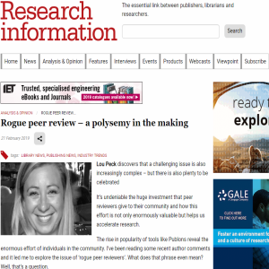 Rogue Peer Review - a polysemy in the making