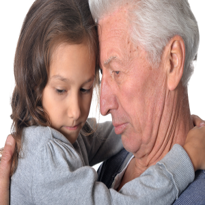 Ernie and his granddaughter.