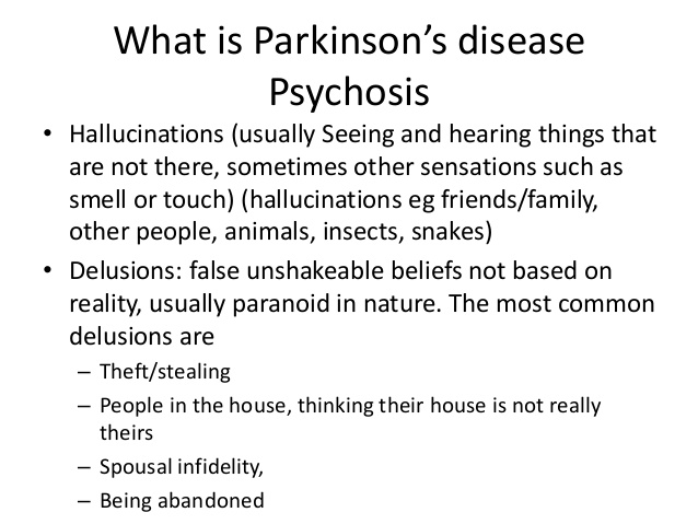 Parkinson's Disease Psychosis