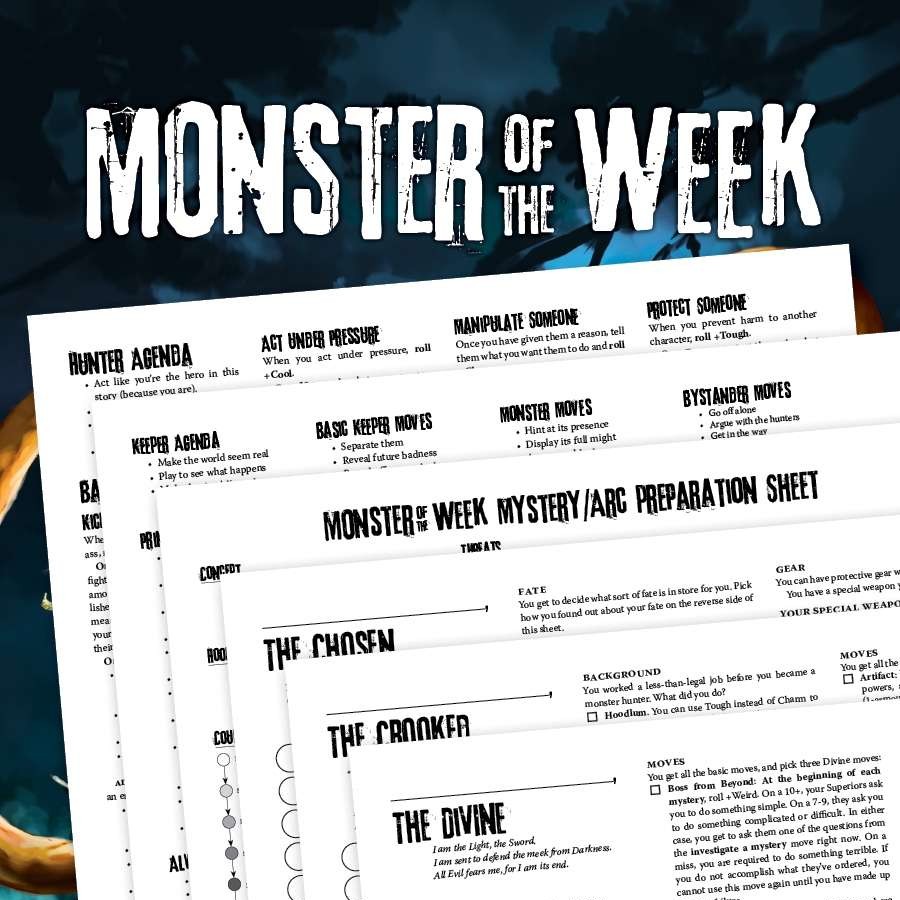 Monster of the Week Character Creation