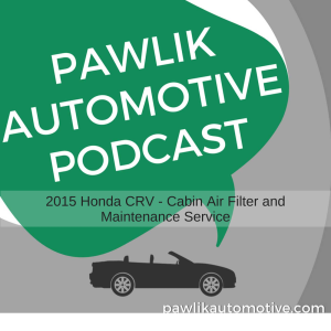 2015 Honda CRV, Cabin Air Filter and Maintenance Service