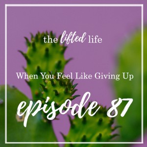 Ep #87: When You Feel Like Giving Up