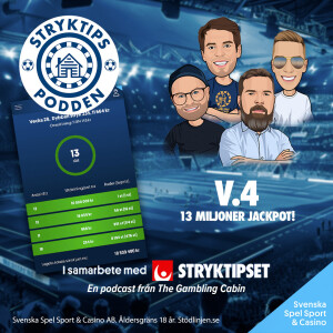 Stryktipset v.4 - 13 Miljoner Jackpot!