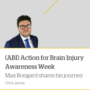 (ABI) Action for Brain Injury Awareness Week - Max Bongard shares his journey