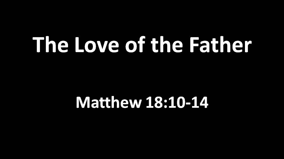 The Love of the Father