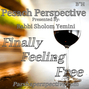 Finally feeling free, the Pesach Perspective