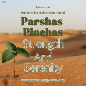 Parsha Pinchas: Strength and Serenity