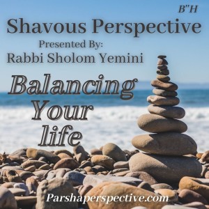 Balancing your life, the Shavous Perspective.