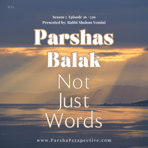 Parshas Balak: Not Just Words