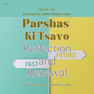 Parshas Ki Tsavo, Reflection and Renewal