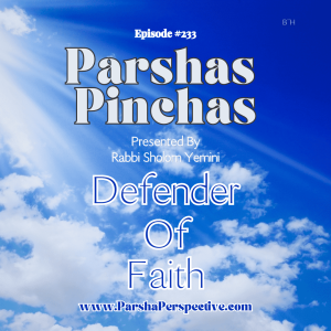 Parsha Pinchas, defender of faith