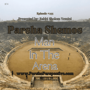 Parshas Shemos, man in the arena