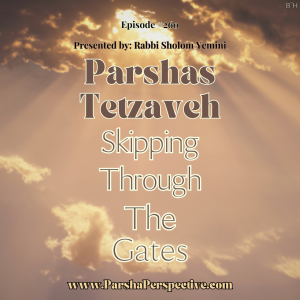 Parshas Tetzaveh, skipping through the gates