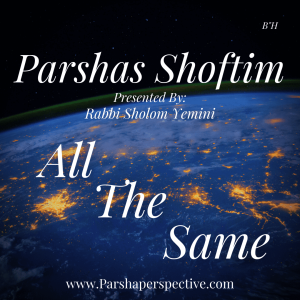 Parshas Shoftim, all the same