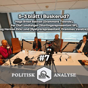 Politisk Analyse POD #7 - 5-3 blått i Buskerud?