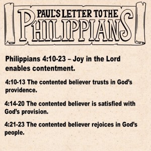 Philippians 4:10-23 - Paul Coxall